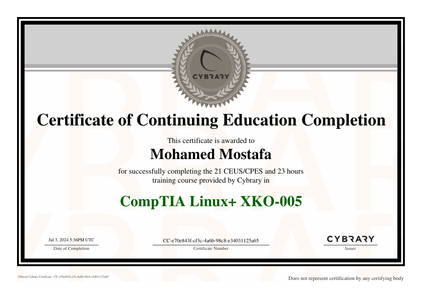 Certificate 6