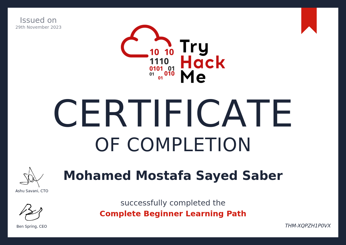 Certificate 2